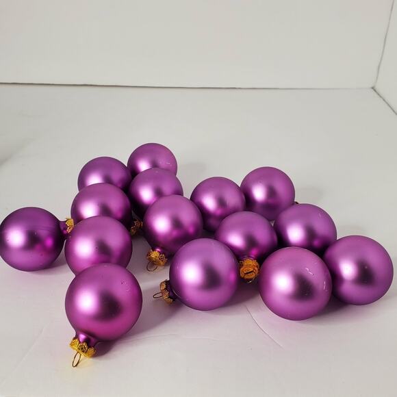 Visions By Holly Romantic Heirloom Across purple colorful Set of 15 Ornaments - Picture 2 of 15